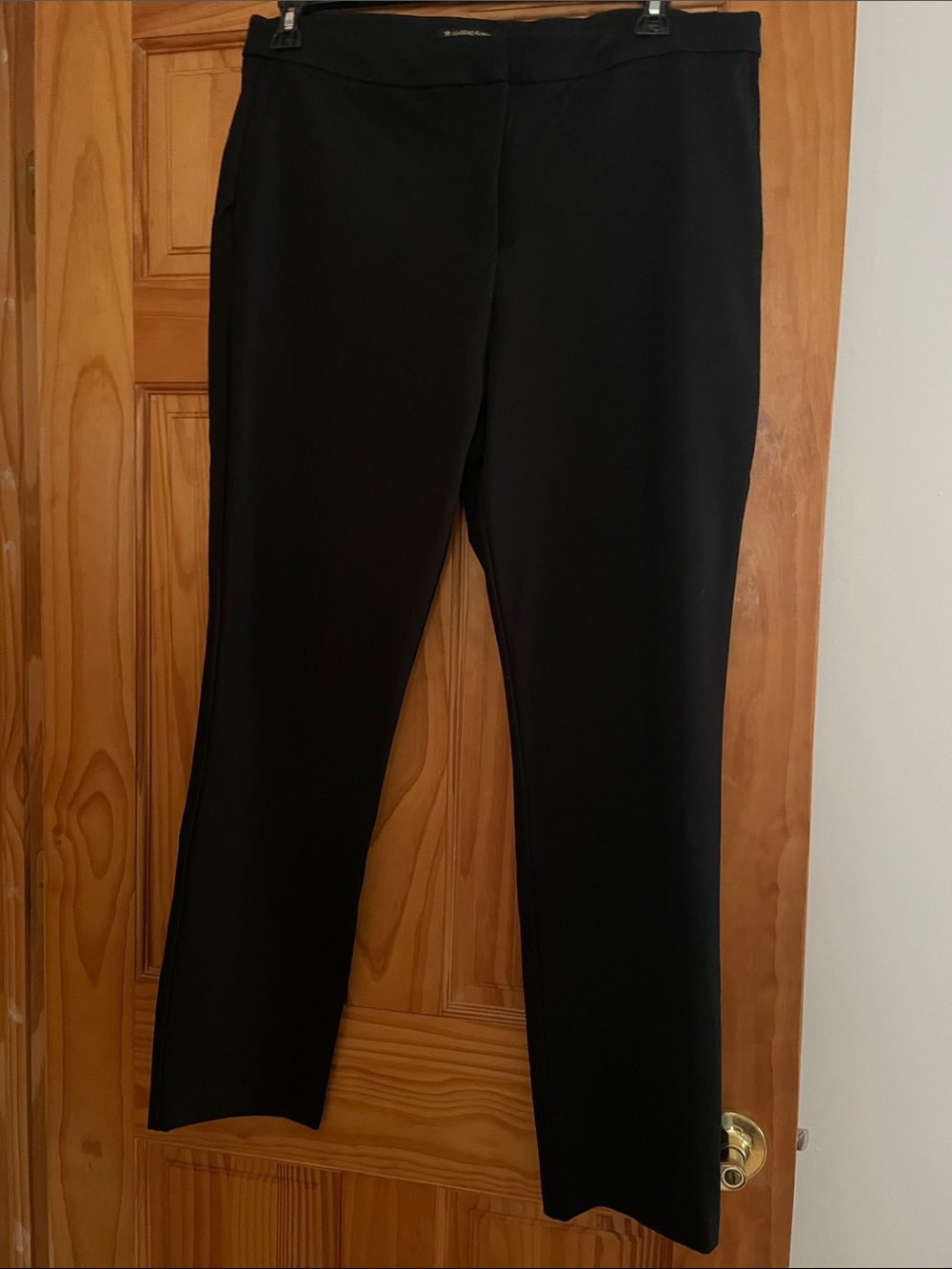 Massimo Black Straight-Leg Dress Pants